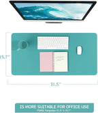 YSAGi Non-Slip Leather Desk Pad, Waterproof Laptop Computer Desk Keyboard Mat - Image 2