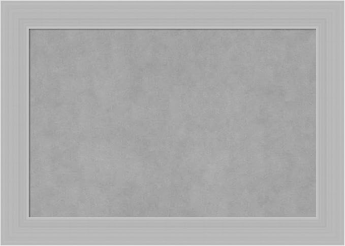Amanti Art Silver Framed Magnetic Board 20x28 Medium Vision Board by AmantiArt