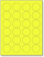 NextDayLabels - 8-1/2 x 11 Neon Color High Light Fluorescent Labels by NextDayLabels