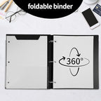 Tashkummy 360 Degree Pivotable Binder, Upgraded 3 Ring Binder 1 inch, Flexible - Image 6