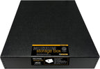 lineco museum archival storage box, drop front, 16.75x20.75x3 shown in use