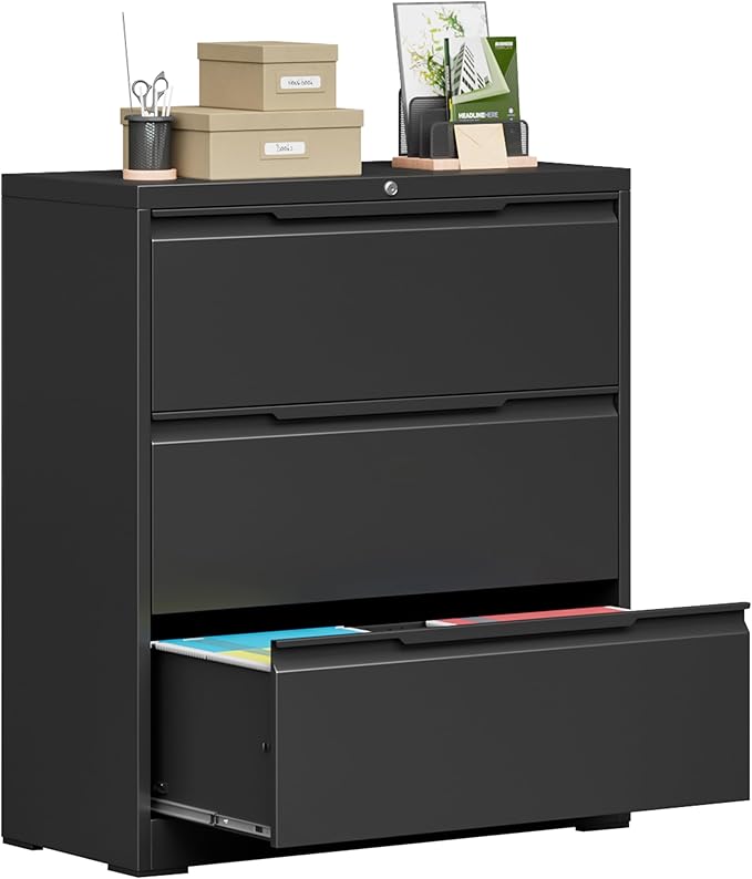 Bestoo 3-Drawer Lateral File Cabinet by Bestoo