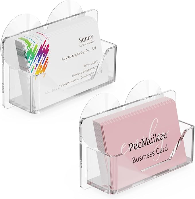 PecMuikee Window Mount Business Card Holder by PecMuikee