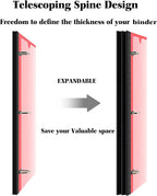 INFUN 1 Inch Telescoping 3 Ring Binder - Image 2
