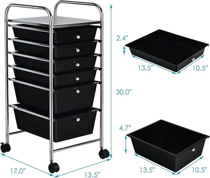 Giantex Rolling Storage Cart - Image 3