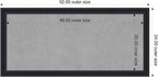 Amanti Art Black Framed Magnetic Board 24x52 Oversize Vision Board - Image 2