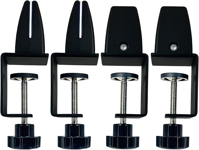 Jhanw 4-Pack Adjustable Aluminum Desk Clamps by Jhanw