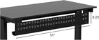 Stand Up Desk Store Under Desk Cable Management Tray Black Horizontal Computer - Image 6