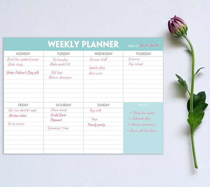 Weekly Planner Notepad - Image 3