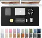 YSAGi Leather Desk Protector, Office Mat, Large Mouse Mat, Non-Slip PU Leather by YSAGi