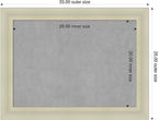 Amanti Art Silver Framed Magnetic Board 25x33 Medium Vision Board - Image 2