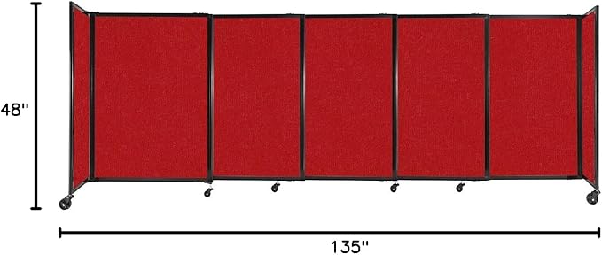 Versare Straightwall Sliding Portable Wall Partition | Freestanding Office - Image 7