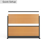 Stand Up Desk Store Beechwood Aesthetic Modular Walls | 70" W x 48" H Modular - Image 7