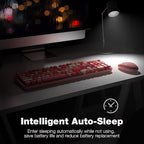 MOFII Wireless Keyboard and Mouse Combo, 2.4GHz Retro Full Size - Image 4