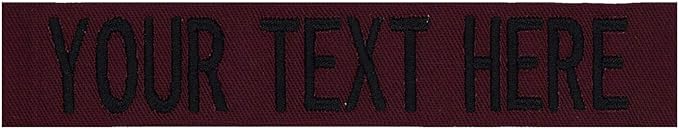 Custom Uniform Name Tapes Solid Colors. Made in The U.S.A. Ships Under 24 by NORTHERNSAFARI