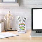 Vgrti You Are Not Superhuman Acrylic Cosmetic Pencil Pen Holder Cup, Boho Cute - Image 4