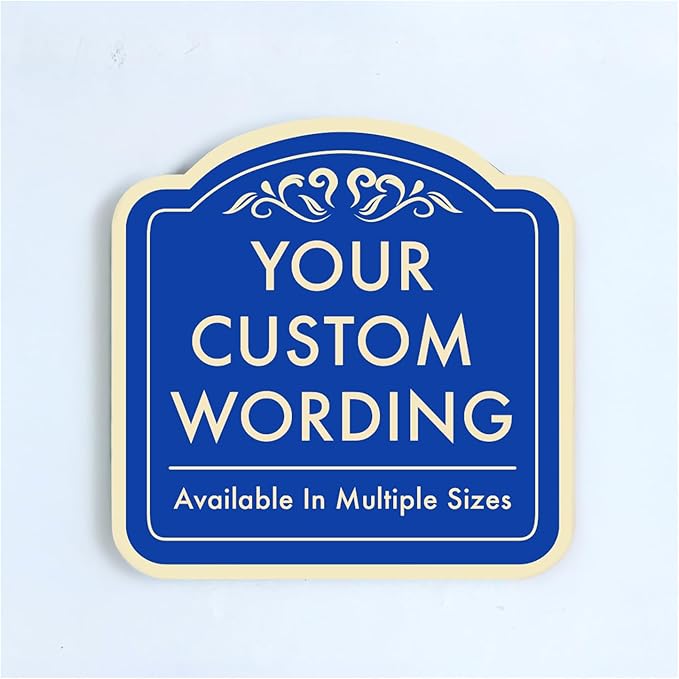 Custom Decorative Outdoor Metal Sign by SpeedyOrders
