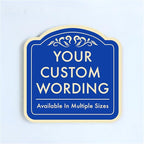 Blue Steel 12x12 Personalized Custom Aluminum Decorative Waterproof Driveway by SpeedyOrders
