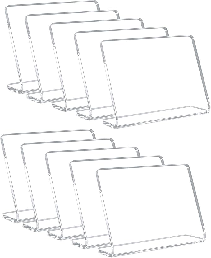 10 Pack Acrylic Mini Chalkboard Signs by AITEE