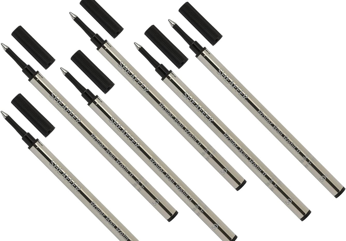 6 Sheaffer Slim Rollerball Refill for Valor, Agio, Prelude, intesity, VFM, Ta...