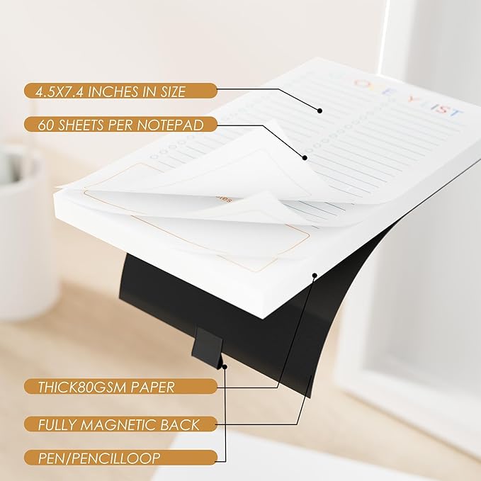 SooHeeRange 3 Pack Magnetic Grocery List Pad - Image 4