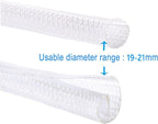 QCSIW 3/4"-50ft Extra-Long Braided Cable Sleeve Protector - Image 7