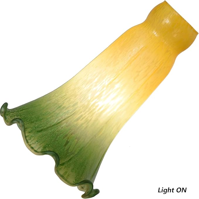 Bieye LS15 Lily Flower Blown Glass Lampshade - Image 2