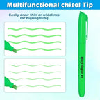 Duchong Highlighters, 30 Packs Green Highlighter Bright Colors Bulk, Chisel Tip - Image 2