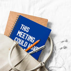 XQLZY This Meeting Could Have Been A Fist Fight Klein Blue Spiral Notebook - Image 5