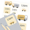 Large Name Labels for Kids by Teddylabels