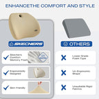 Skechers Lumbar Support Pillow for Office Chair, Memory Foam Lumbar Pillow - Image 5