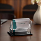 PecMuikee Business Card Holder for Desk，Acrylic Business Card Display Stand - Image 6