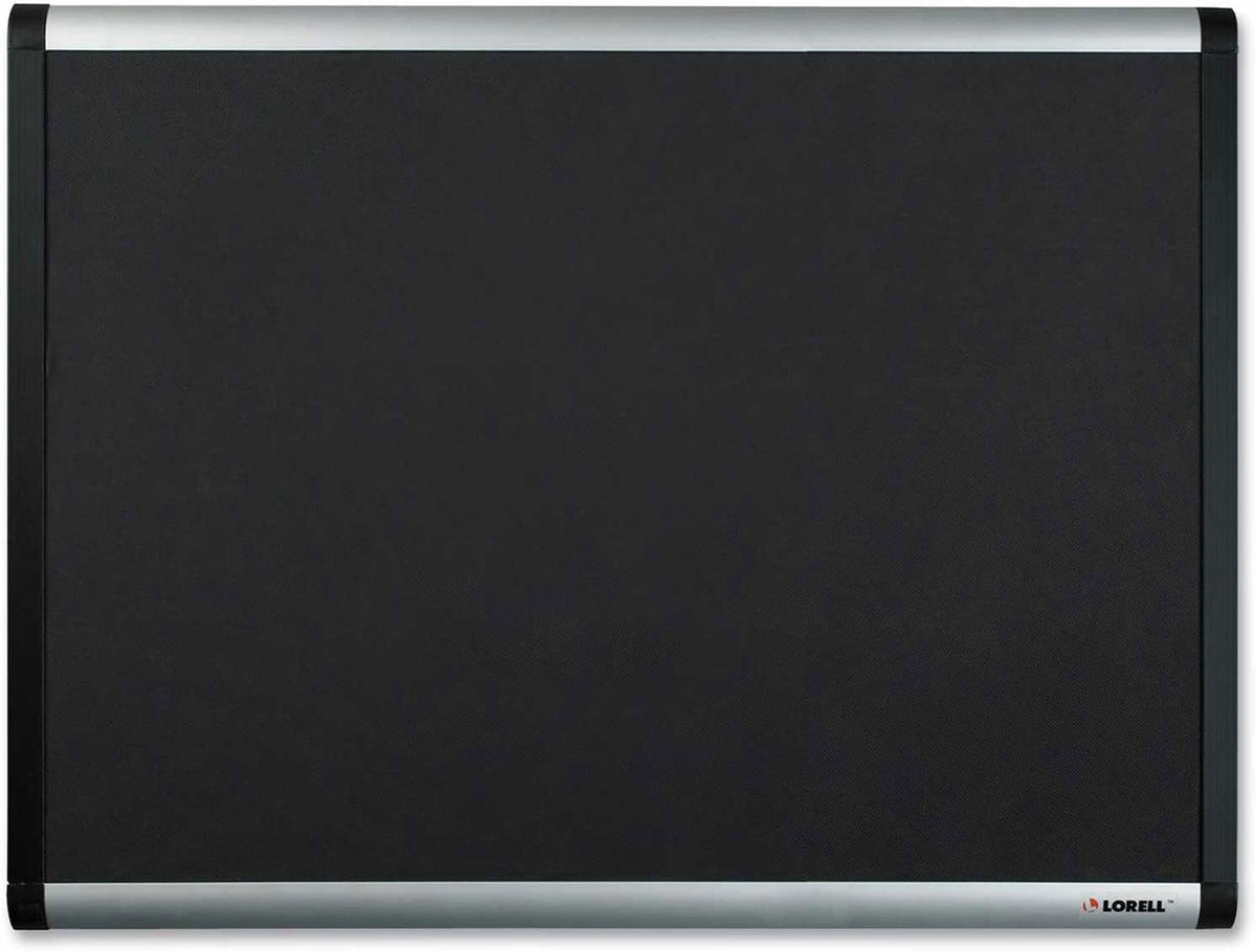 Lorell Bulletin Board, Mesh Fabric with Hardware, 4 by 6-Feet, Black