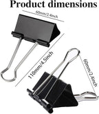 Extra Large Binder Clips 2.4 Inch, Large Binder Clips Big Paper Clips Clamps - Image 4
