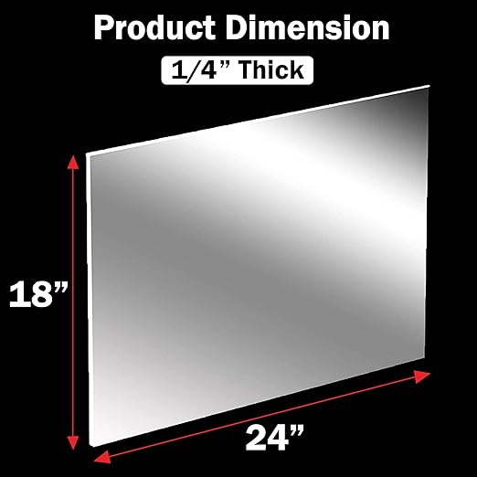 CALPALMY 1/4" Thick Clear Acrylic Sheets - Image 3