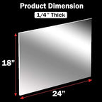 CALPALMY 1/4" Thick Clear Acrylic Sheets - Image 3