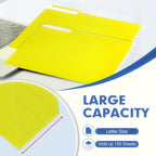 File Folder, PANDRI 120 Pack File Folder, 1/3 Cut Tab, Letter Size, Filing - Image 4