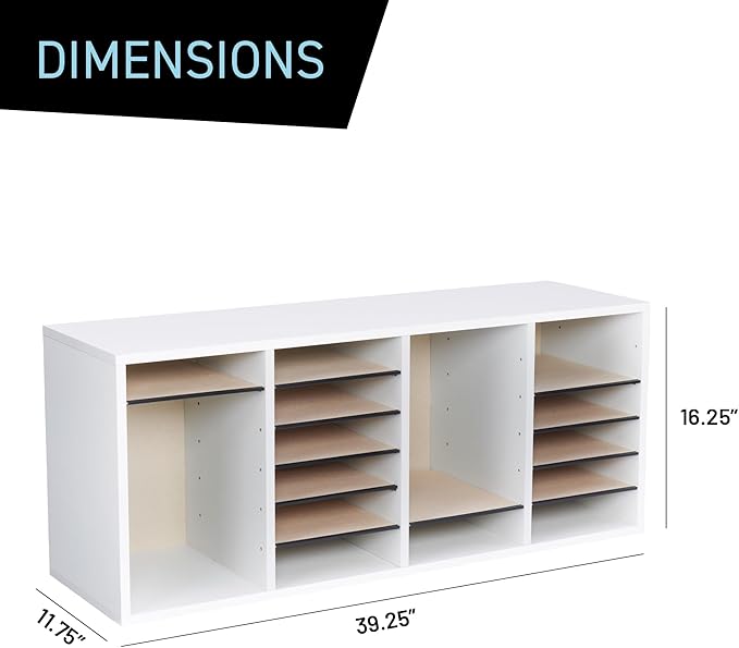 Safco Literature Organizer, 36 Compartments, Office and Classroom Mailbox - Image 6
