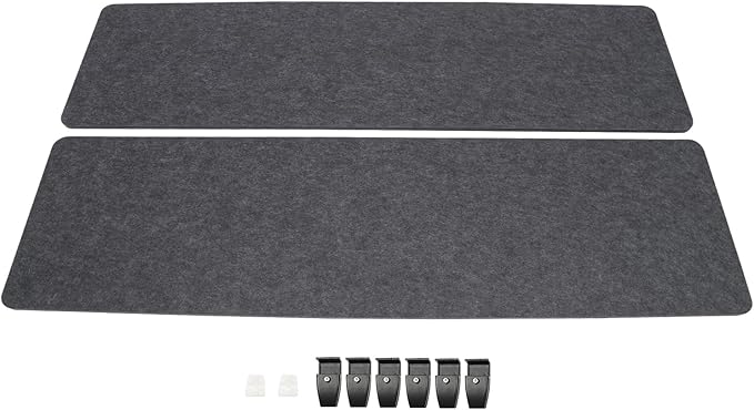 ReFocus Raw Clamp-On Acoustic Desk Divider Mounted Privacy Panel Set – Reduce - Image 9