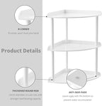 Sezanrpt 3 Tier Acrylic Corner Shelf Organizer Storage 9.5x9.5x15.7 Inch - Image 5