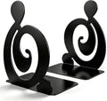 Book Ends, Metal BookEnds Heavy Duty bookend (Black 1 Pair)
