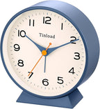 Tinload 4.5" Battery Operated Retro Analog Alarm Clock, Small Silent Bedside - Image 7