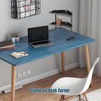 Yuxh Clamp On Desk Corner Shelf 2 Tier Cilp Under Table Corner Organizer - Image 4