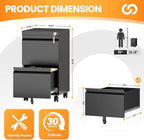 AFAIF 2 Drawer File Cabinet - Image 3