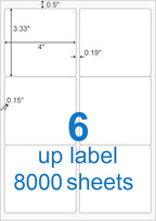 BESTEASY Sticker Labels Compatible Laser/Ink Jet Shipping Labels by BESTEASYLABELPRINTER