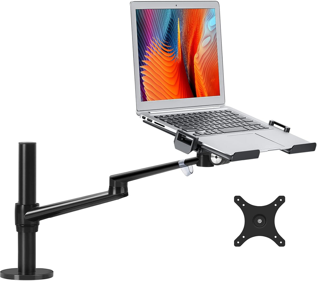 Viozon Laptop/Notebook/Projector Mount Stand, Height Adjustable Single Arm Mo...