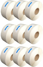 L LIKED Blank White 1 x 2 Inch Dissolvable Labels Food Rotation 9 Rolls | PFAS free, writable on glass/wood/metal/plastic. -40~150°F safe. For boxes inventory, prep info & storage