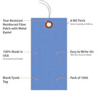 SmartSign Blue Tyvek Shipping Tags - Image 5