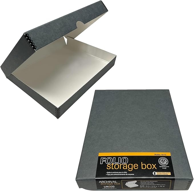 Lineco Folio Storage Box, Clamshell Design by Lineco