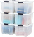 IRIS USA 40 Qt Stackable Plastic Storage Bins by IRISUSA